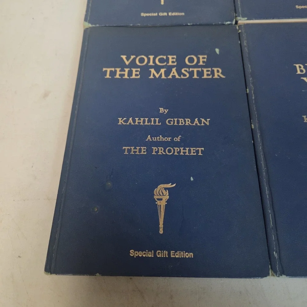 Kahlil Gibran 4 Book lot Broken Wings, Voice of the Master, Spirits Rebellious
